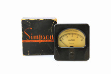 Vintage Simpson Panel Meter Gauge Ac Alternating Current Amperes 0 - 1.0