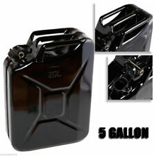 Black 5 Gallon Jerry Can Gas Steel Tank Military Nato Style 20l Storage Can