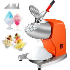 Electric Ice Shaver Crusher Snow Cone Maker Machine Dual Stainless Steel Blades
