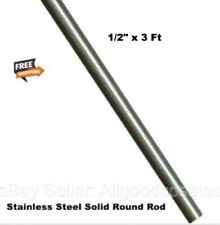 Stainless Steel Solid Round Rod 12 X 3 Ft Length 304 Unpolished Stock