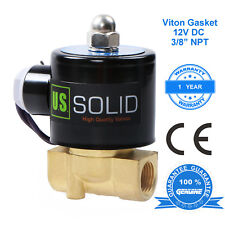 U.s. Solid 38 12v Dc Brass Electric Solenoid Valve Air Water Normally Closed