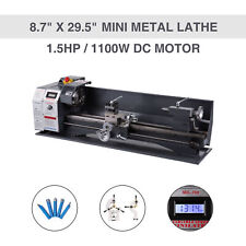 Upgraded 1.5hp 1100w Dc 8.7 29.5 Mini Metal Lathe Bench Top Milling 5 Tools