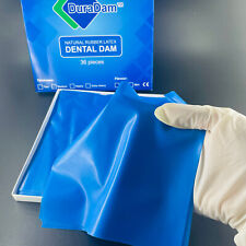 1 Box Dental Rubber Dam Sheet Powder Free Protein Latex Dam 66 Adult Large Size