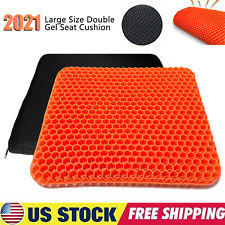 Orthopedic Double Thick Gel Seat Cushion Pad Car Seat Office Chair Wheelchair Us