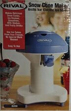 Rival Snow Cone Maker Electric Ice Shaver Is250 With Manual Tested And Working