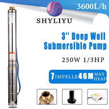 Shyliyu 3 13hp Deep Well Pump Submersible Water Pump Stainless Steel 110v60hz
