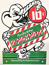 Manley Hi-pop Popcorn Poster Quality Reprint Card Stock Vending Advertising