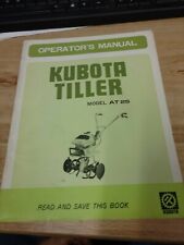 Original Oem Kubota At25 Tiller Manual J-1906