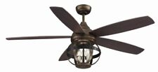 5 Blade Ceiling Fan With Light Kit-transitional Style With Farmhouse And