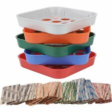 Coin Sorters Tray Coin Counters 5 Color-coded Coin Sorting Tray Bundled With