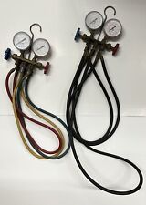 Set Of 2 Manifold Gauges Ac Ac Set Only Used Made In Usa