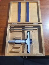Fowler Japan Made 0 - 3 Depth Micrometer