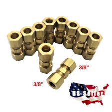 10 Pc - 38 10 Mm Union Compression Fittings Brass