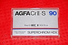 Agfa Cr-ii S Superchrom Hdx 90  Blank Cassette Tape 1 Used