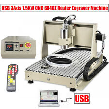 Usb 3axis Cnc 6040 Router Engraver Milling Machine Drilling Cutter 1.5kw Remote