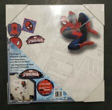 Nib Marvel Ultimate Spider-man Magnetic Dry Erase Board Canvas Wall Art Decor