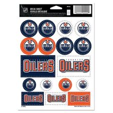 Edmonton Oilers 5x7 Logo Sticker Sheet New Wincraft 