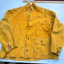 Radnor 2x 30 100 Leather Heavy Welding Jacket Size Xl Yellow Pockets Mens