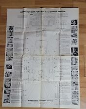 Vintage International T-6 Tractor Crawler Lubrication Chart Poster Guide