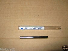  43 .0890 Solid Carbide Straight Flute 140deg Notched Point Drill Bit New