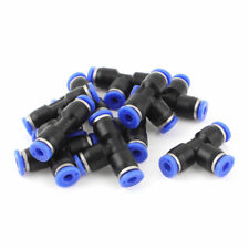 10 Pcs 4mm 3 Way Tee Push In Pneumatic Quick Release Tube Fittings Connectors
