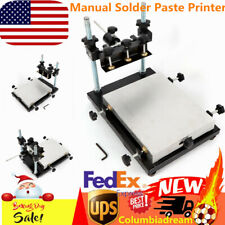 Manual Solder Paste Printer Pcb Smt Stencil Printing Platform Machine Us Stock
