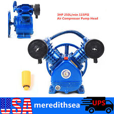V Air Compressor Pump Head For 3 Hp 2 Piston Motor Twin Cylinder Single Stage