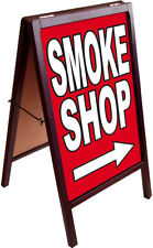 Smoke Shop A-frame Sign Sidewalk Pavement Sign Double Sided 172875 Rb
