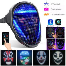 New Led Programmable Face Mask App Control Rechargeable Glowing Shining Mask Us
