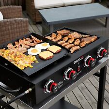 Royal Gourmet 4-burner Grill Griddle Combo Propane Gas Portable Tabletop Bbq