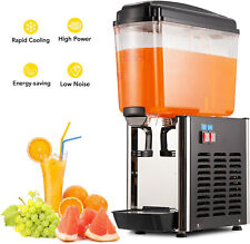 Commercial Beverage Dispenser 4.8 Gal 1 Tanks Cold Ice Juice Tea Drink Machine