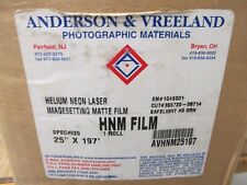 Nos Imagesetting Matte Film 25 X 197 Helium Neon Laser Hnm