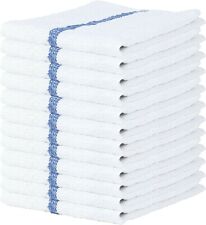 Bar Mop Towels Blue Cotton Kitchen Cleaning Towel Restaurant 16x19 Pack Of 24.