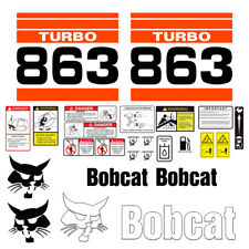 Bobcat 863 Turbo Skid Steer Set Vinyl Decal Sticker - 25 Pc
