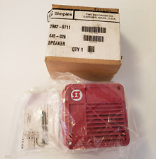 Simplex Red Speaker Bell With Chime Notification 70v 2902-9711