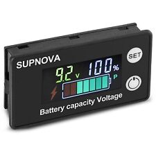 Battery Capacity Indicator Voltmeter Lithium Voltage Meter Tester Monitor Gauge