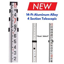 14ft Extend Aluminum Grade Rod For Leveling Construction Laser Optical Surveying