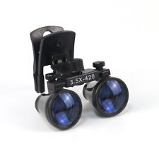 Dental 3.5x420mm Clip-on Type Binocular Loupes Magnifier For Glasses Us Stock