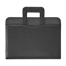 Dalix Professional Excel Business Slim Portfolio Briefcase Organizer Black Brown