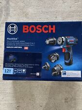 Bosch Gsr12v-140fcb22 12v Max Flexiclick 5-in-1 Multi-head Drilldriver System