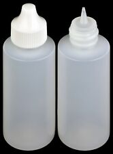 Plastic Dropper Bottles Precise Tipped Wwhite Cap 2-oz. 50-pack New
