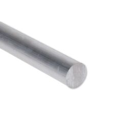 1 Diameter 6061 Aluminum Round Rod 8 Inch Length T6511 Extruded 1.0 Inch Dia