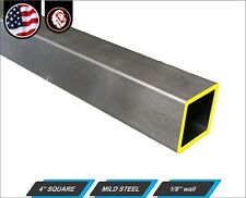4 Square Metal Tube - Mild Steel - 11 Gauge - Erw - 60 Inch Long 5-ft