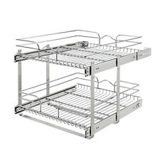 Rev-a-shelf 2-tier Kitchen Cabinet Pull Out Shelf And Drawer Organizer Slide Out