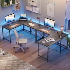 95.2 Home Office L Shaped Computer Desk Workstation Writing Table Two-person