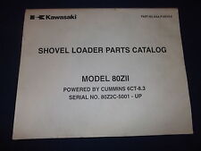 Kawasaki 80zii Wheel Loader Parts Catalog Book Manual W Cummins 6ct-8.3 Engine
