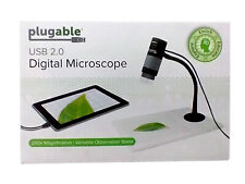 Plugable Usb Digital Magnificier Microscope Camera W Stand Flexible Arm 250x