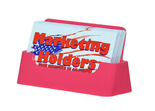 Plastic Business Card Holder Gift Card Display Stand Pink Acrylic