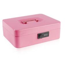 Safe Metal Cashmoney Box With Combination Lock Money Tray For Security 9.84