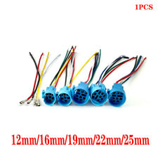 12mm 16mm 19mm 22mm Metal Push Button Led Latching Wire And Socket Waterproof